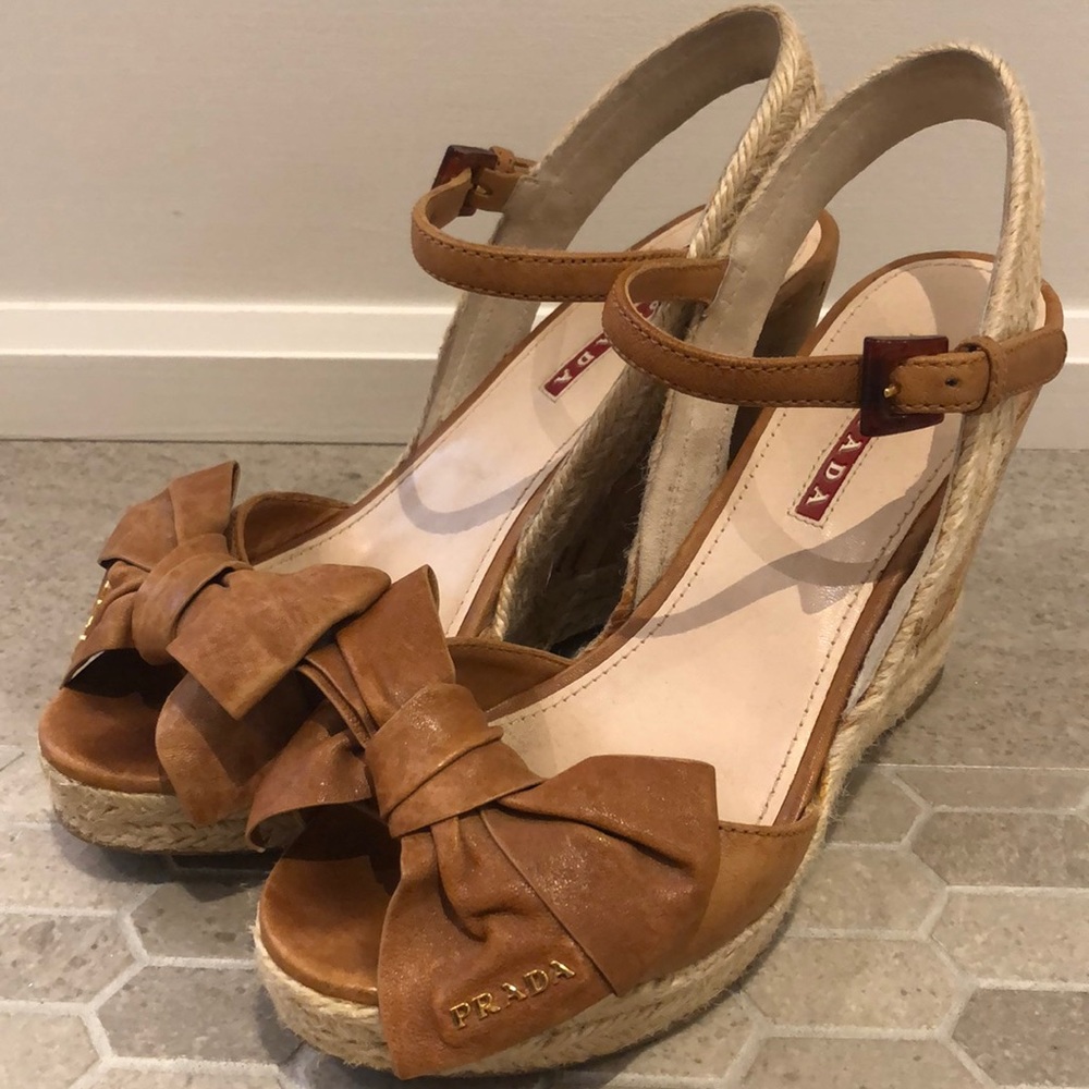Prada platform sandals